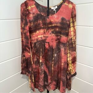 NWT Umgee Tie-Dye Babydoll Dress. Size: Medium Women’s